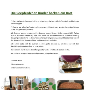 Brot backen Seepferdchen